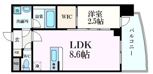 セレニテ中崎町リアンの物件間取画像